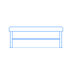Furniture Benches Ikea Dalholen Bench Outline Svg Vector, Free Vectors File